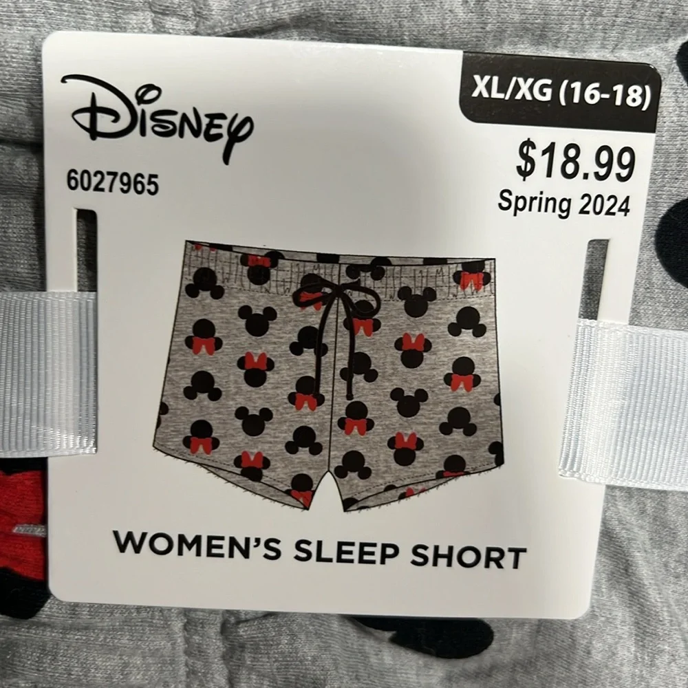Disney Mickey Mouse & Minnie Mouse Pajama Shorts - Picture 3 of 8